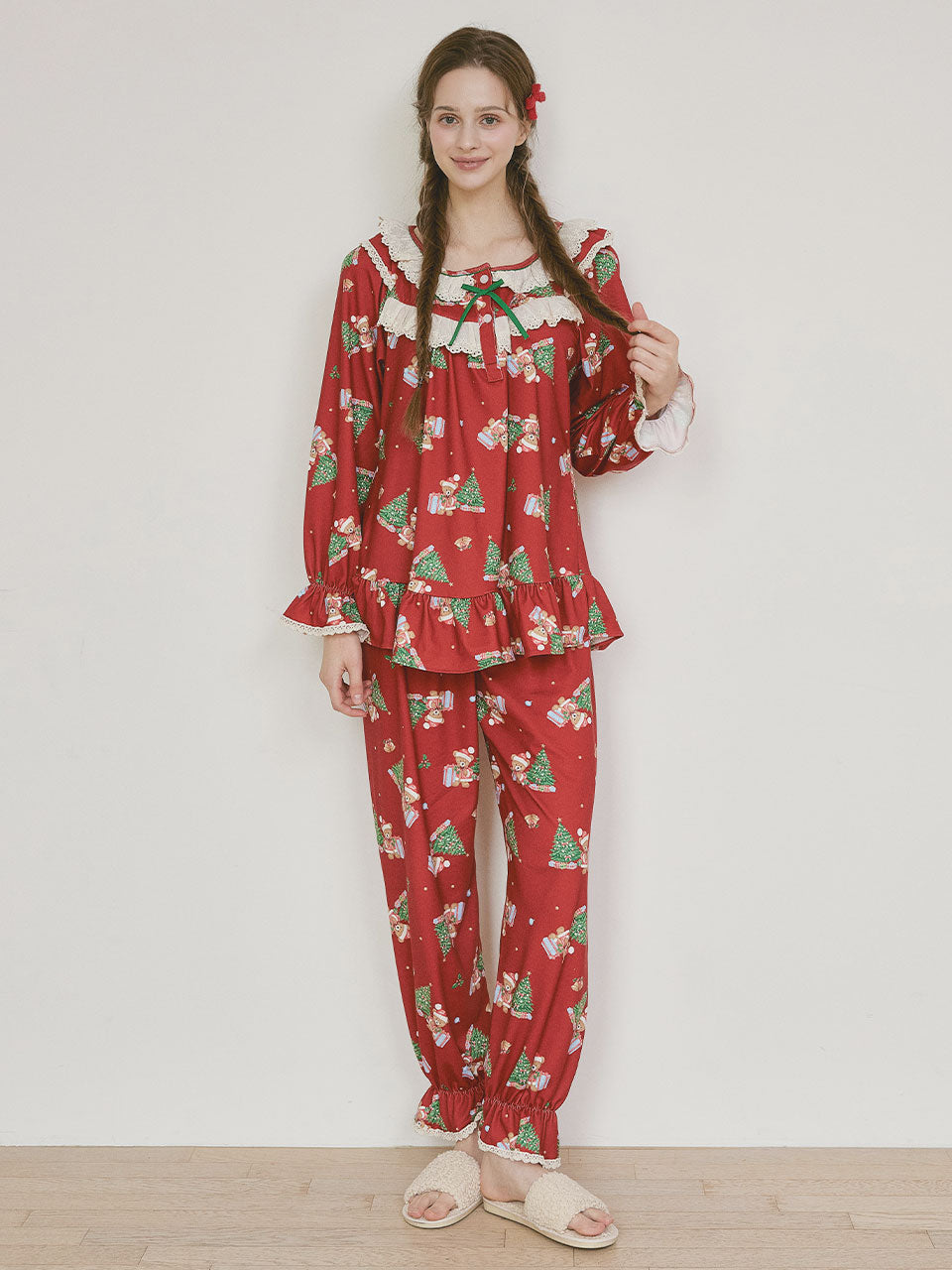 LUNALUZ WOMEN_Christmas Bear pajama LUNALUZ  DKshop