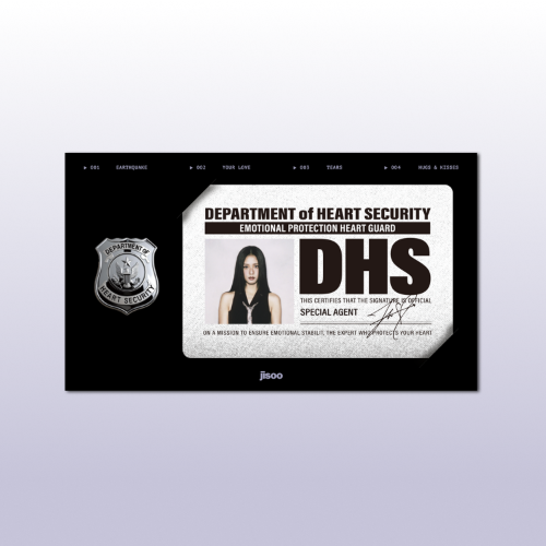 [PRE-ORDER] JISOO - [AMORTAGE] PHOTO ID + BADGE SET BLACKPINK  DKshop