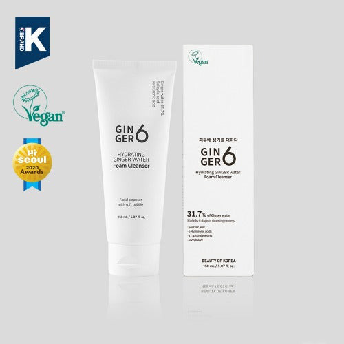 [Grip & Shop] GINGER6 Hydrating ginger water foam cleanser | DKshop