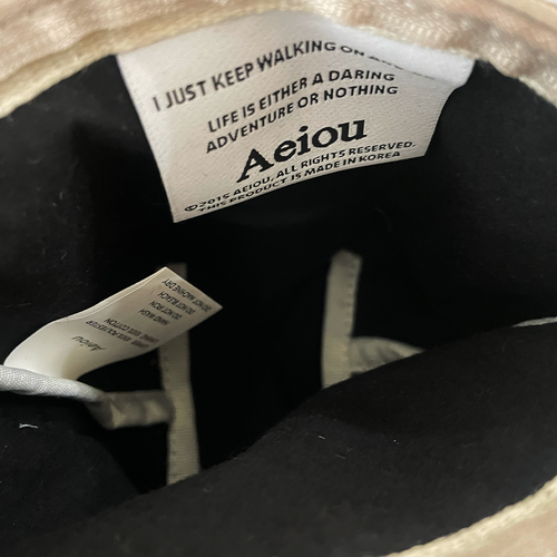 Aeiou Basic Pouch (M size) Velboa Bambi Black Aeiou  DKshop