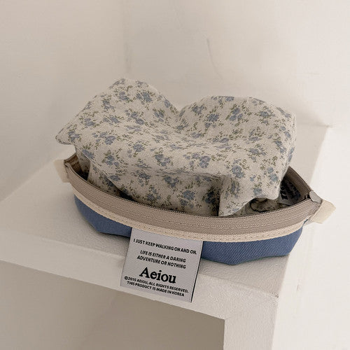 Aeiou Basic Pouch (L size) Blue Delphinium Mist Aeiou  DKshop