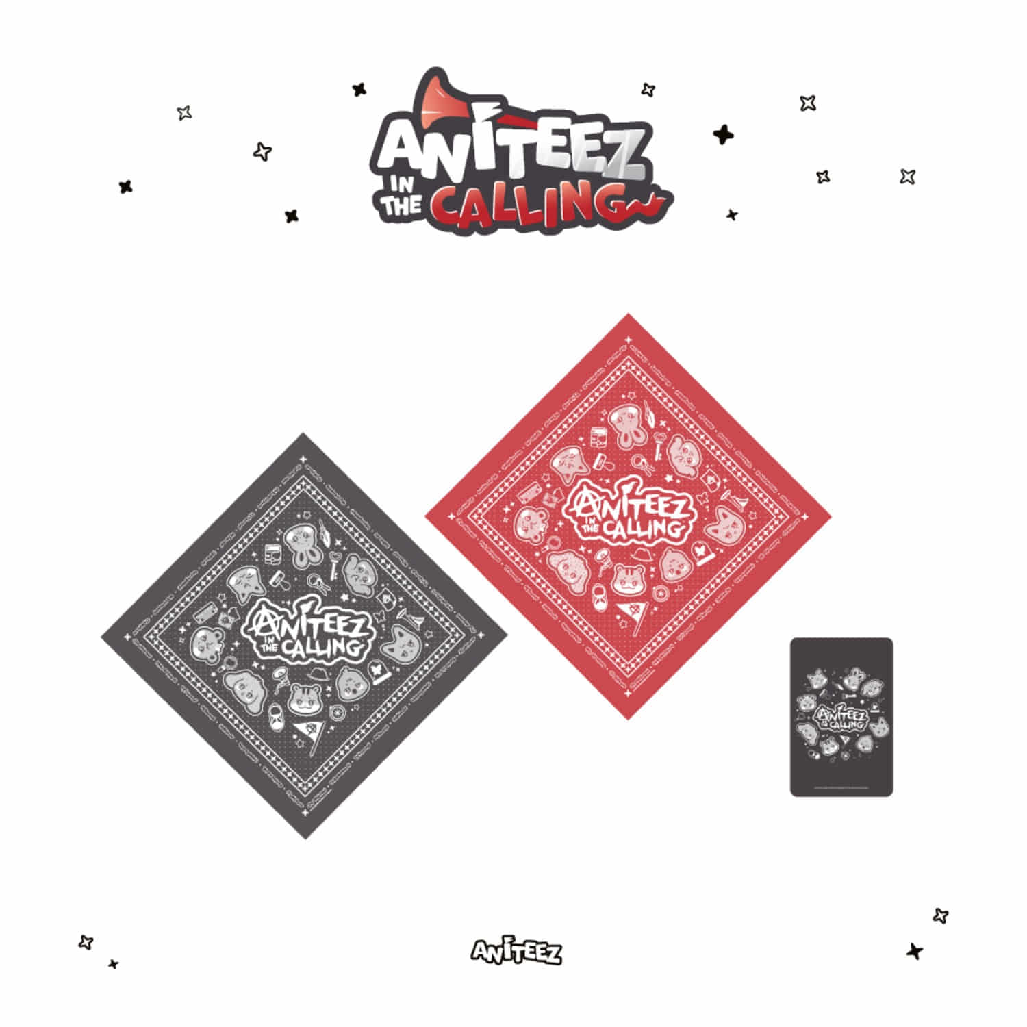 [PRE-ORDER] ATEEZ - [ANITEEZ IN THE CALLING] BANDANA ATEEZ  DKshop
