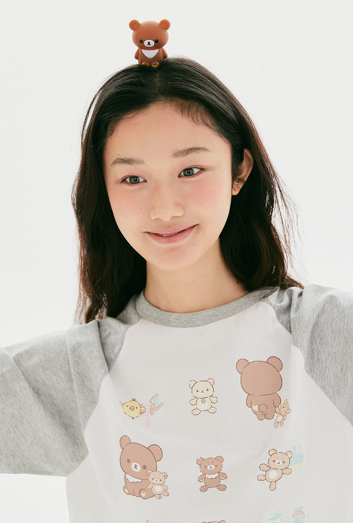 [SPAO X Rilakkuma] Contrast Short Sleeve T-Shirt SPAO  DKshop