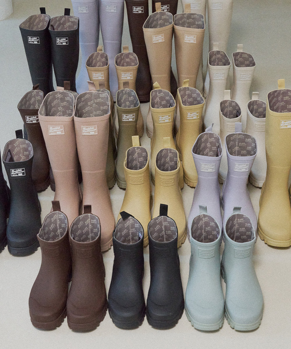 [Rockfish Weatherwear] FLATFORM RAIN BOOTS MIDDLE Rockfish Weatherwear  DKshop