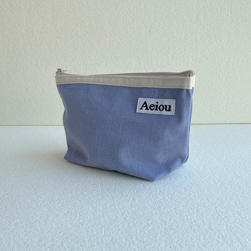Aeiou Basic Pouch (L size) Blueberry Aeiou  DKshop