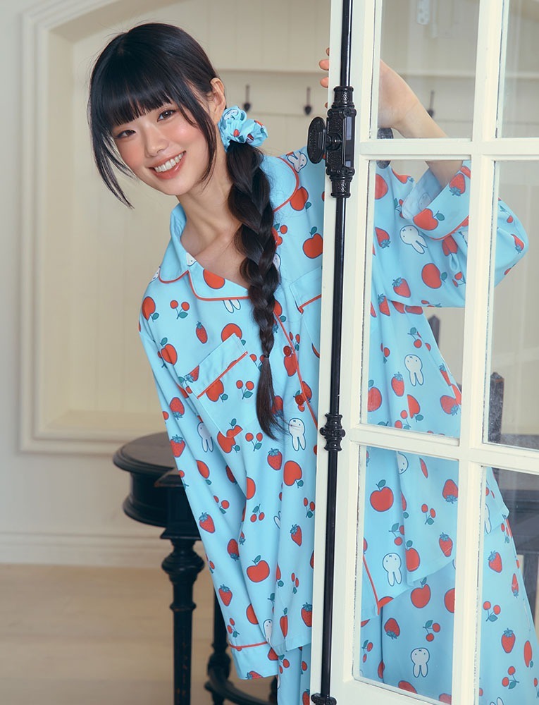 [Judy N X MIFFY] Miffy Fruits Long Sleeve Pajama Set Judy N  DKshop