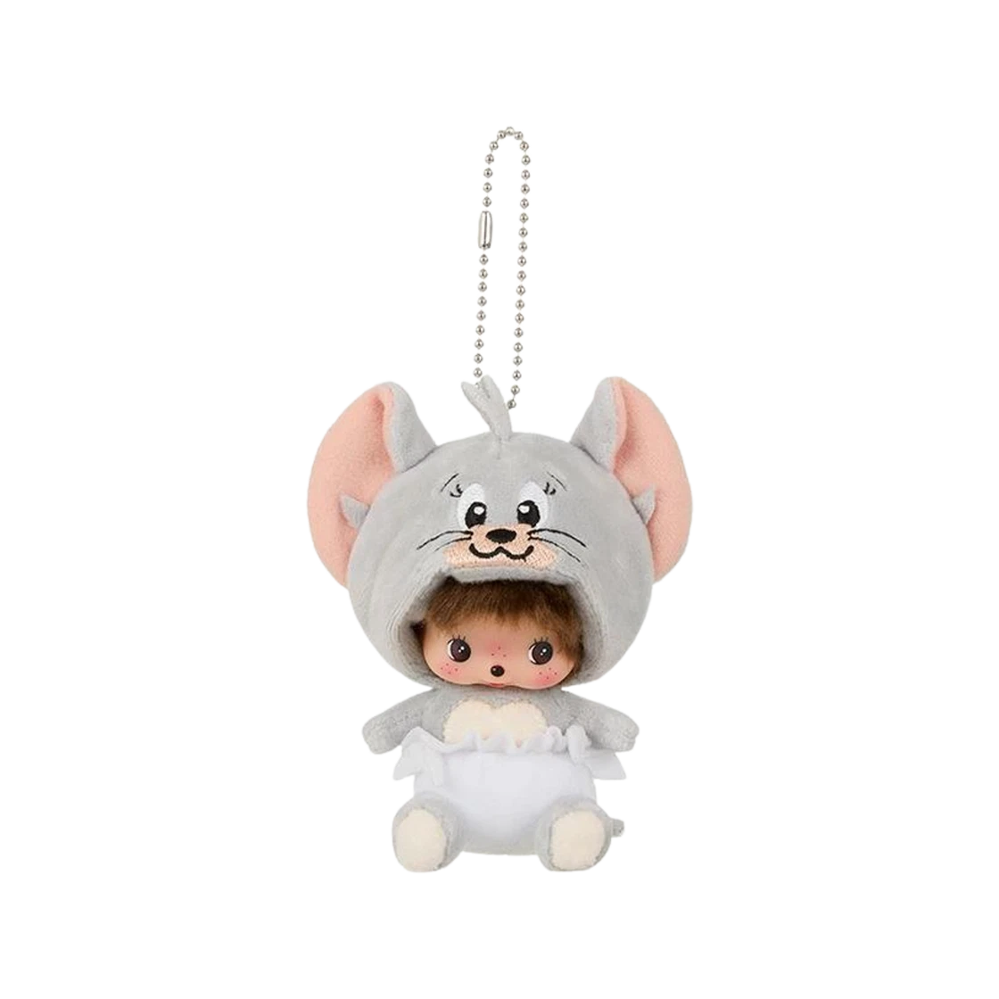 [Monchhichi x Tom & Jerry] SS Doll Mini Key Chain Tuffy Monchhichi  DKshop
