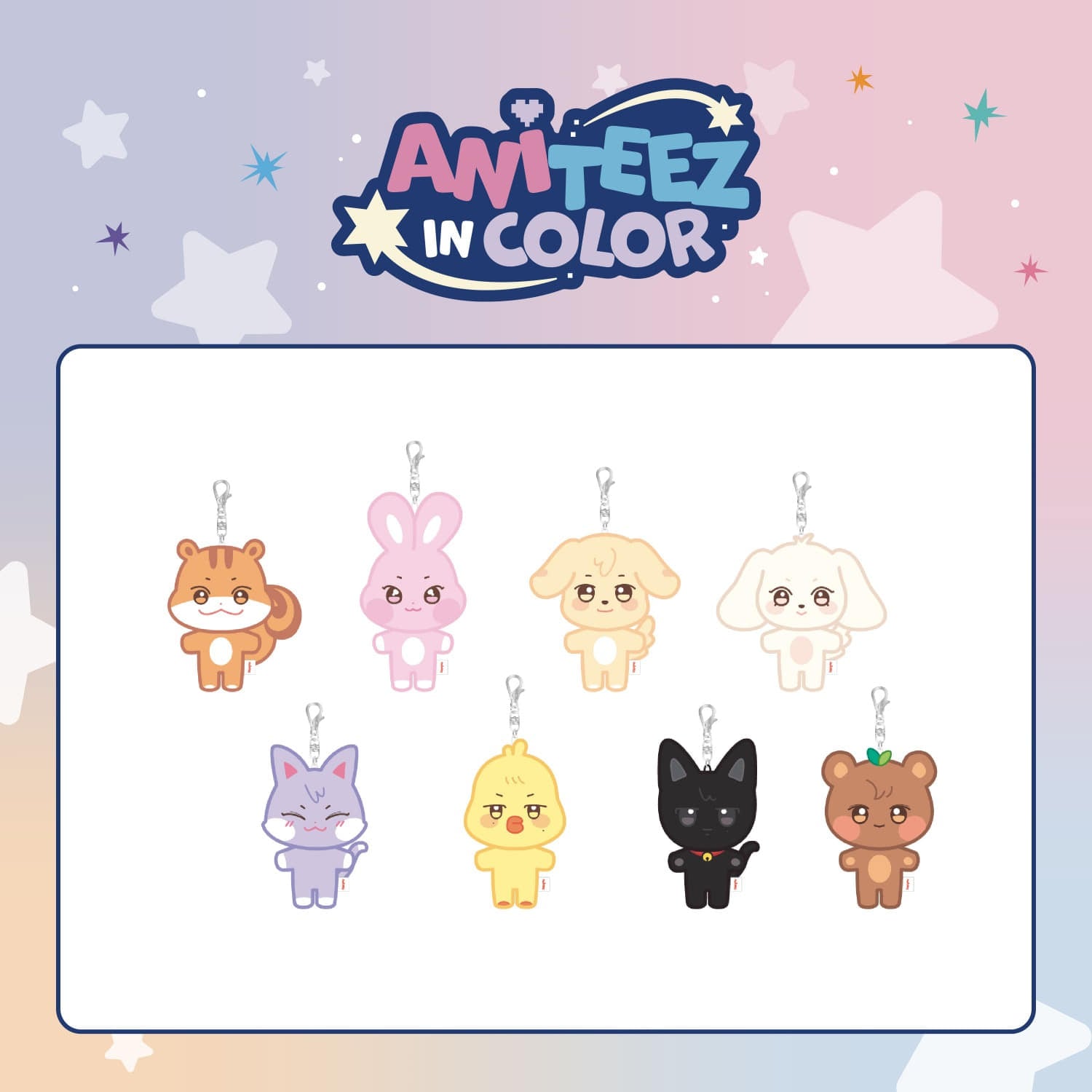 [PRE-ORDER] ATEEZ - [ANITEEZ IN COLOR] ANITEEZ PLUSH KEYRING ATEEZ  DKshop