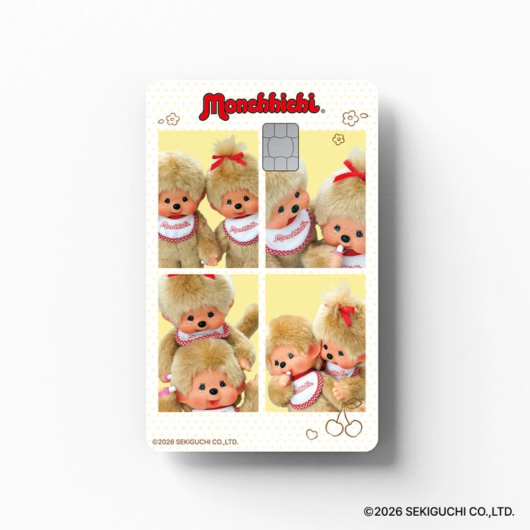 [Gosty X Monchhichi] Card Covers Stickers 12 types Gosty  DKshop