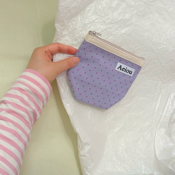 Aeiou Basic Pouch (M size) Podo Juice Dot Aeiou  DKshop