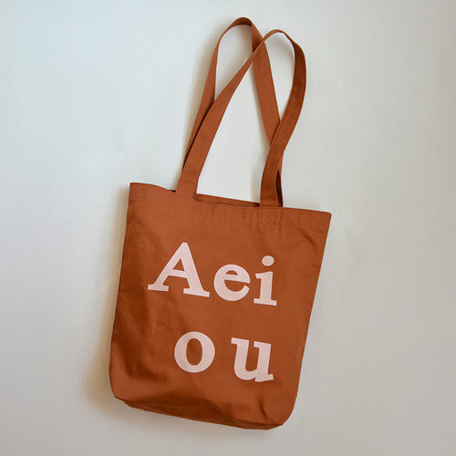Aeiou Logo Bag (Cotton 100%) Sun Dried Orange Peel Aeiou  DKshop