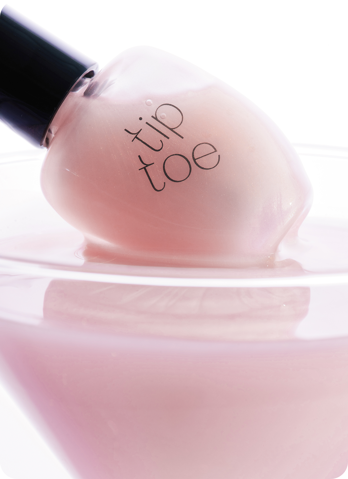 tip toe Sheer Top Coat Nail Polish 3 colors tip toe  DKshop