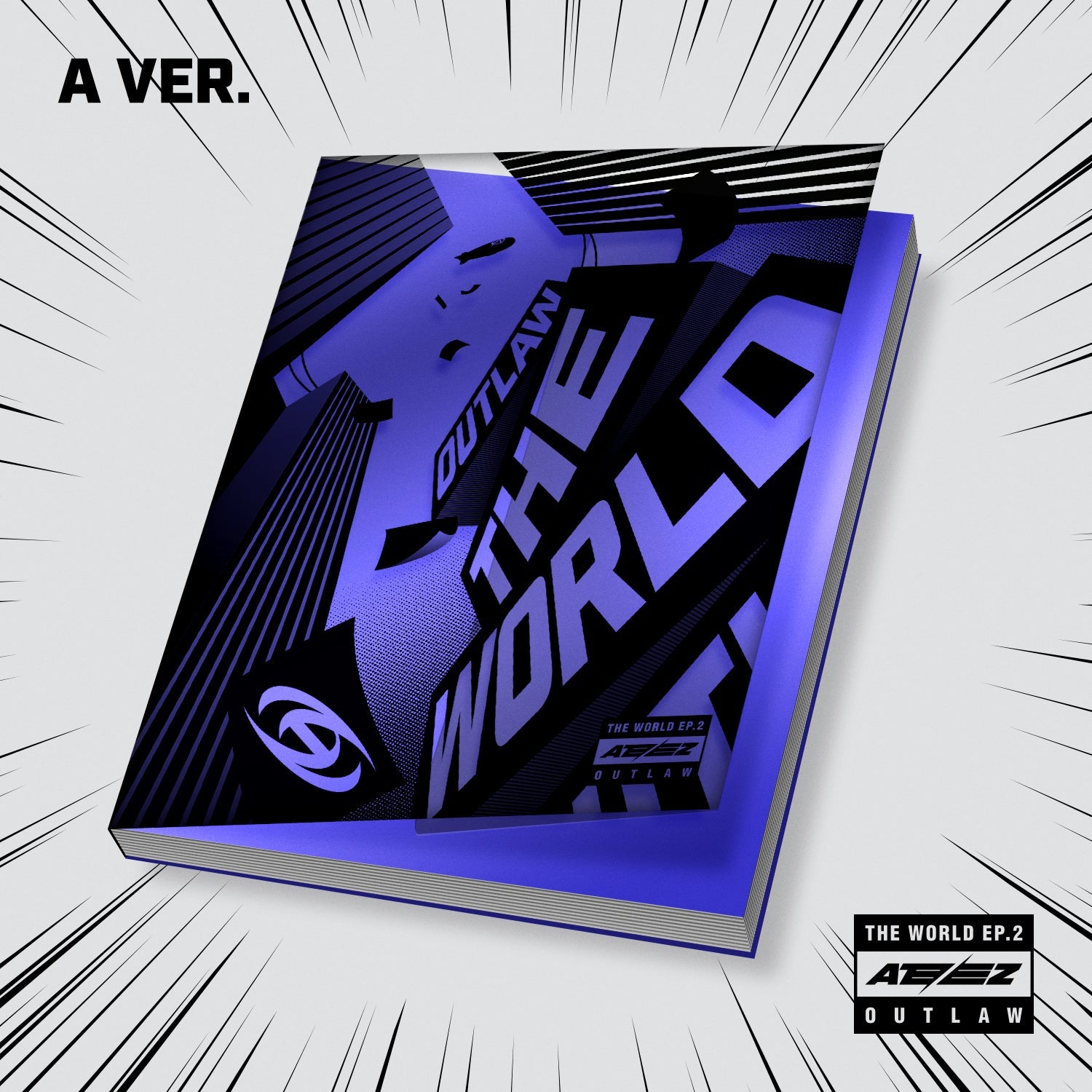 Ateez WORK Album Set 55 Photocards | Carte Foto Kpop Ateez Golden Hour Part.1 | Merch Ufficiale Per Fan