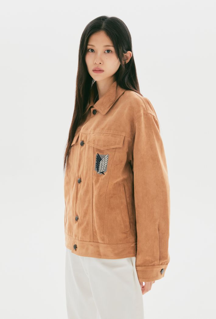 [SPAO × ATTACK ON TITAN] Suede Trucker Jacket SPAO  DKshop