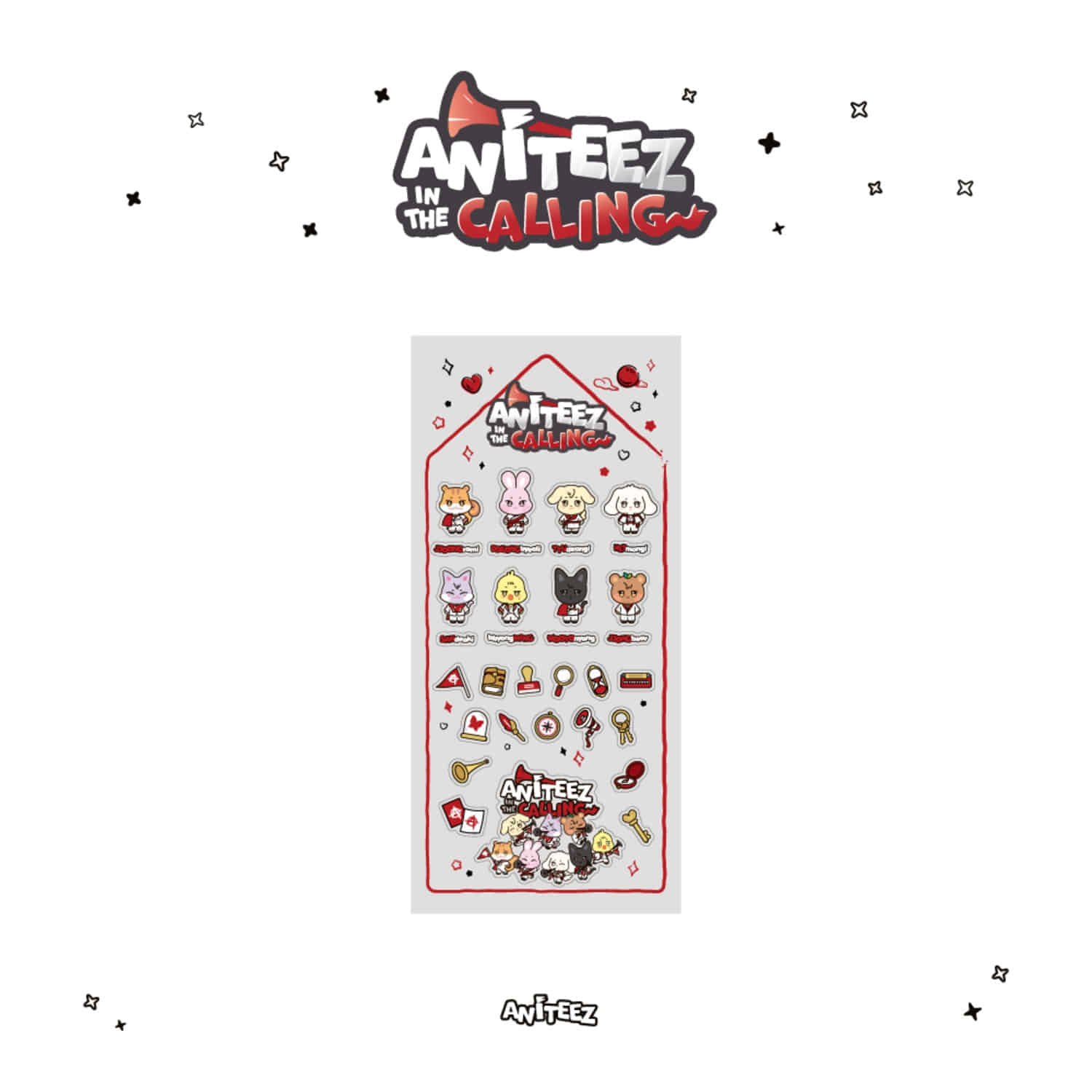 [PRE-ORDER] ATEEZ - [ANITEEZ IN THE CALLING] EPOXY STICKER ATEEZ  DKshop