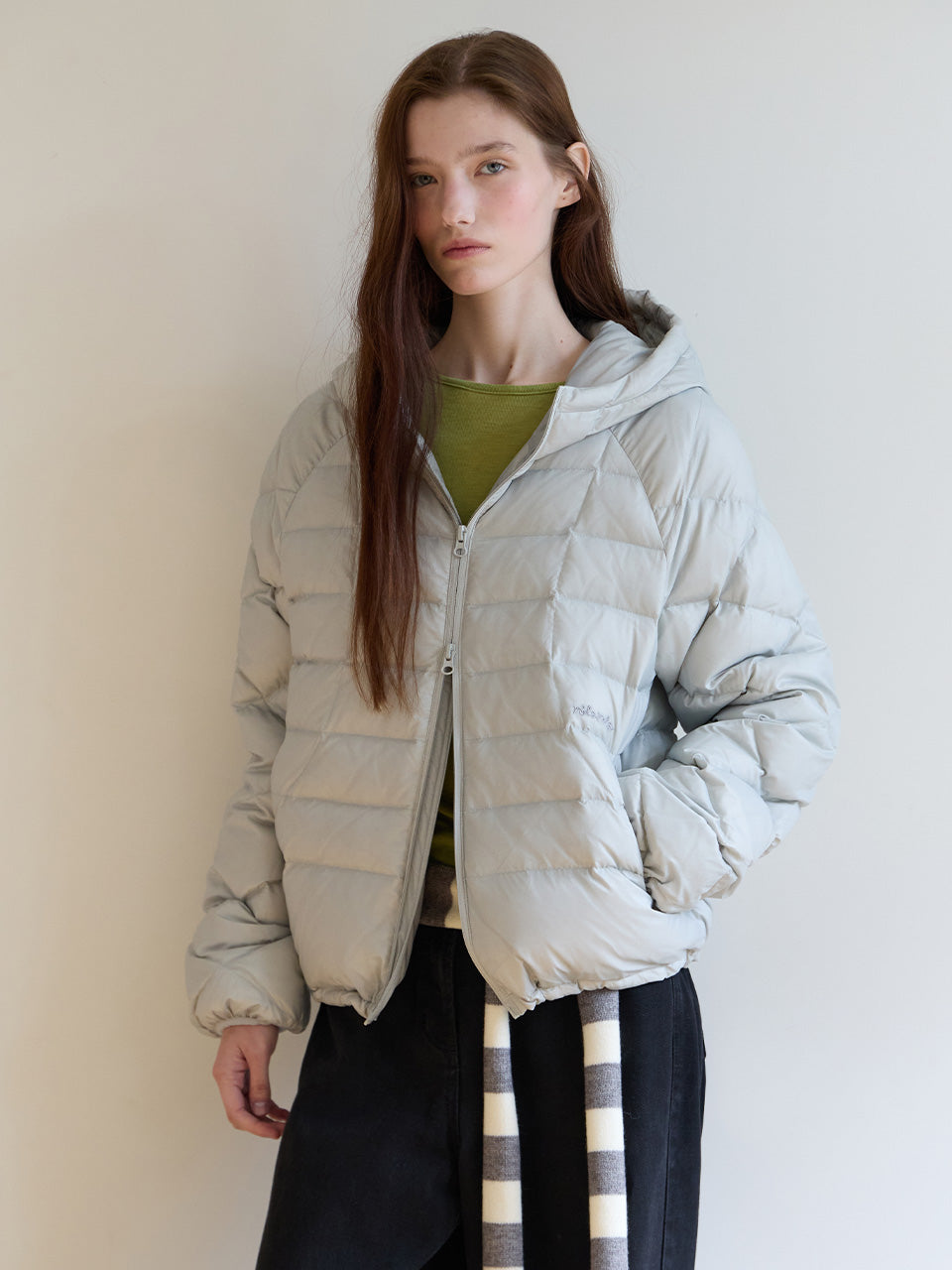 rolarola LIGHT HOODED DOWN JACKET (Jang Wonyoung WEAR) rolarola  DKshop