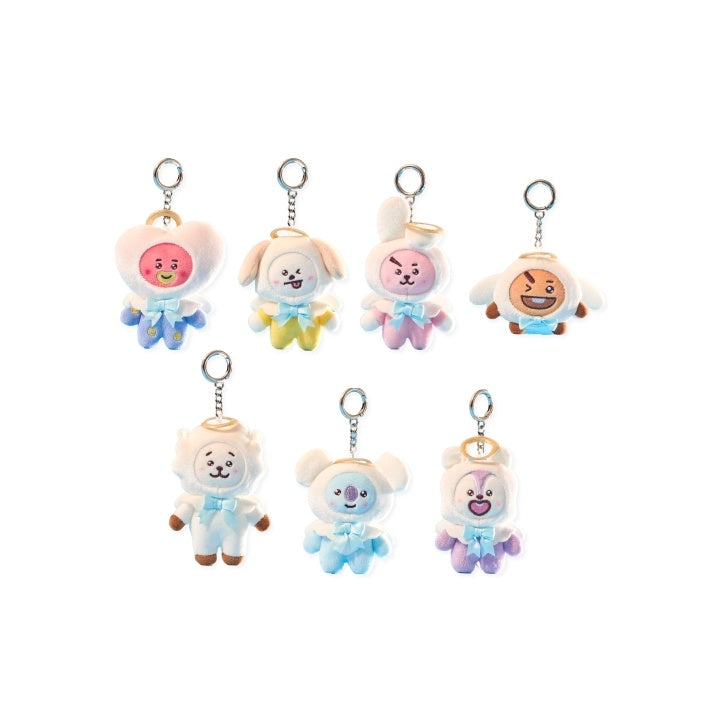 BT21 Angel & Villain Angel Plush Keyring