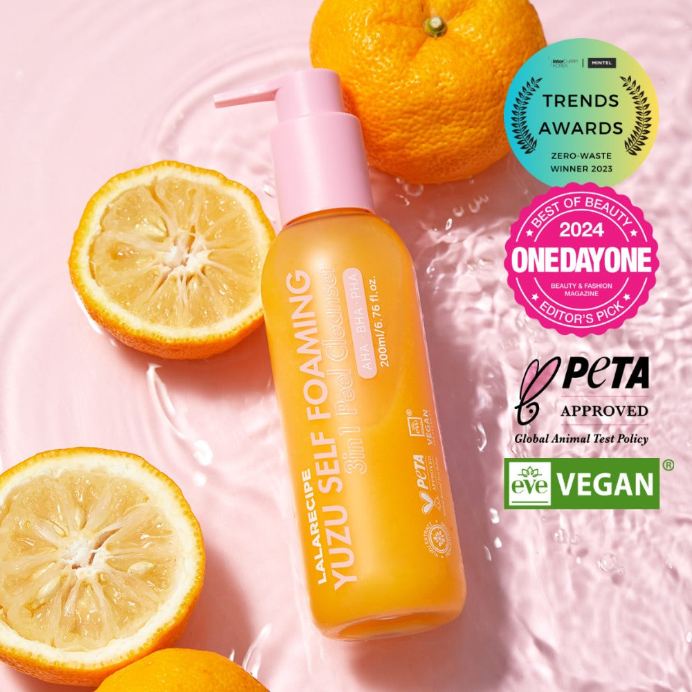 LALARECIPE YUZU SELF FOAMING 3in1 PEEL CLEANSER LALARECIPE  DKshop
