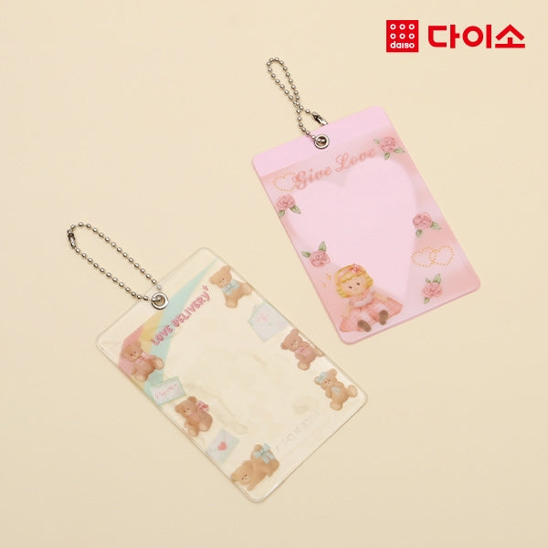 DAISO KEYRING PHOTOCARD CASE (2EA)