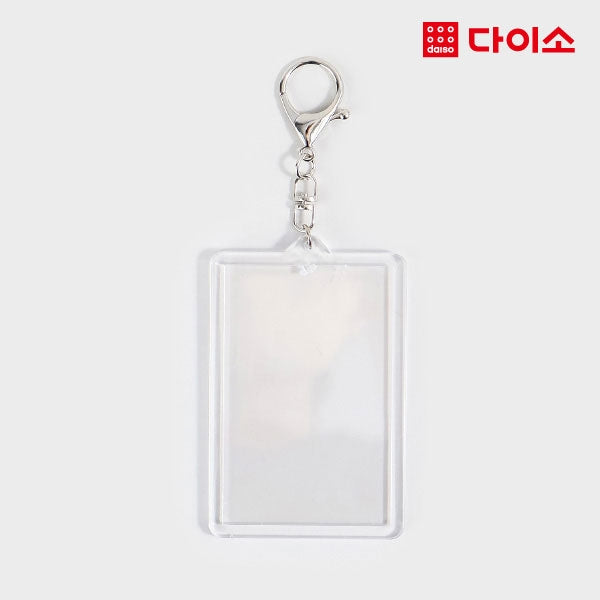 DAISO CLEAR PHOTO KEYRING