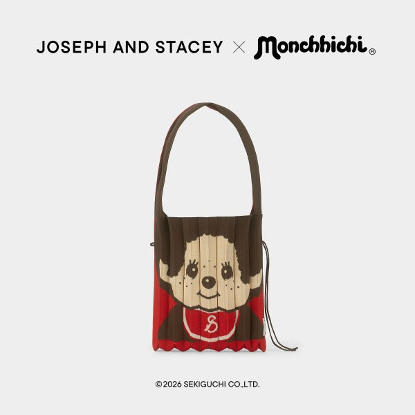 [JOSEPH AND STACEY X  monchhichi] Lucky Pleats Knit Midium Monchhichi Boy Brown JOSEPH AND STACEY  DKshop