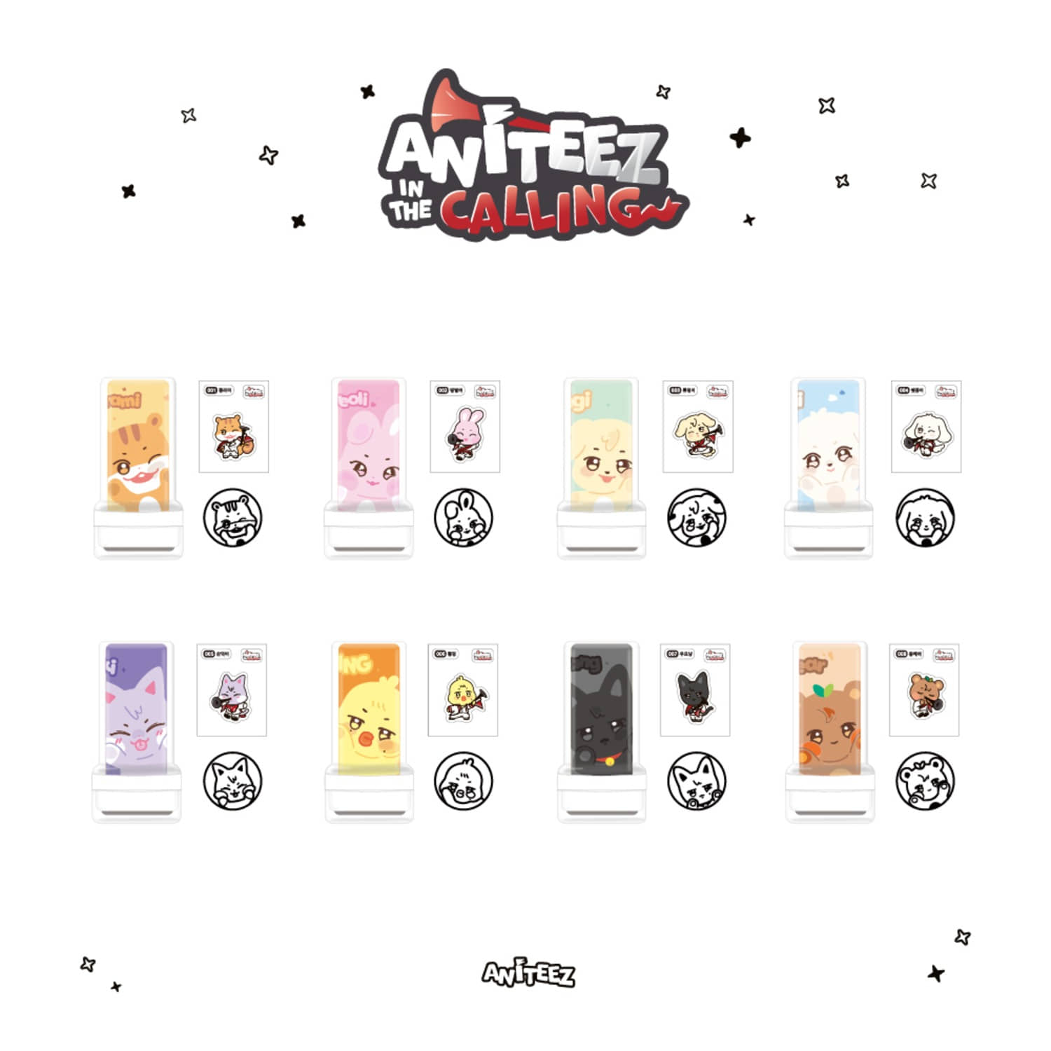 [PRE-ORDER] ATEEZ - [ANITEEZ IN THE CALLING] STAMP ATEEZ  DKshop