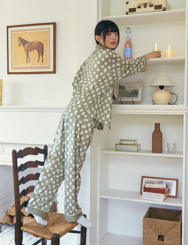 [Judy N X MIFFY] Miffy Big Dot Peach Fleece Long Sleeve Pajama Set Judy N  DKshop