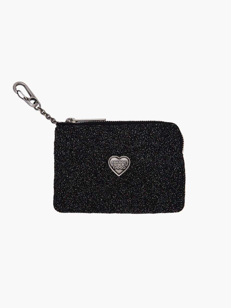MARGESHERWOOD HEART ZIPPER WALLET_SILVER LOGO MARGESHERWOOD  DKshop