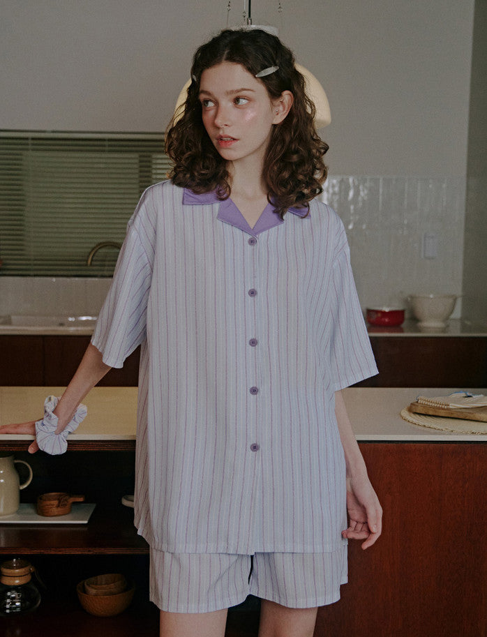 Judy N Lina Clean Fit Short Sleeve Pajama Set Judy N  DKshop