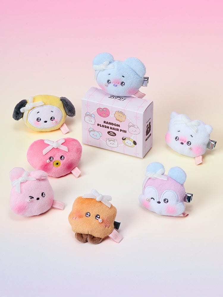 BT21 RIBBONED U PLUSH HAIRPIN (RANDOM) BT21  DKshop