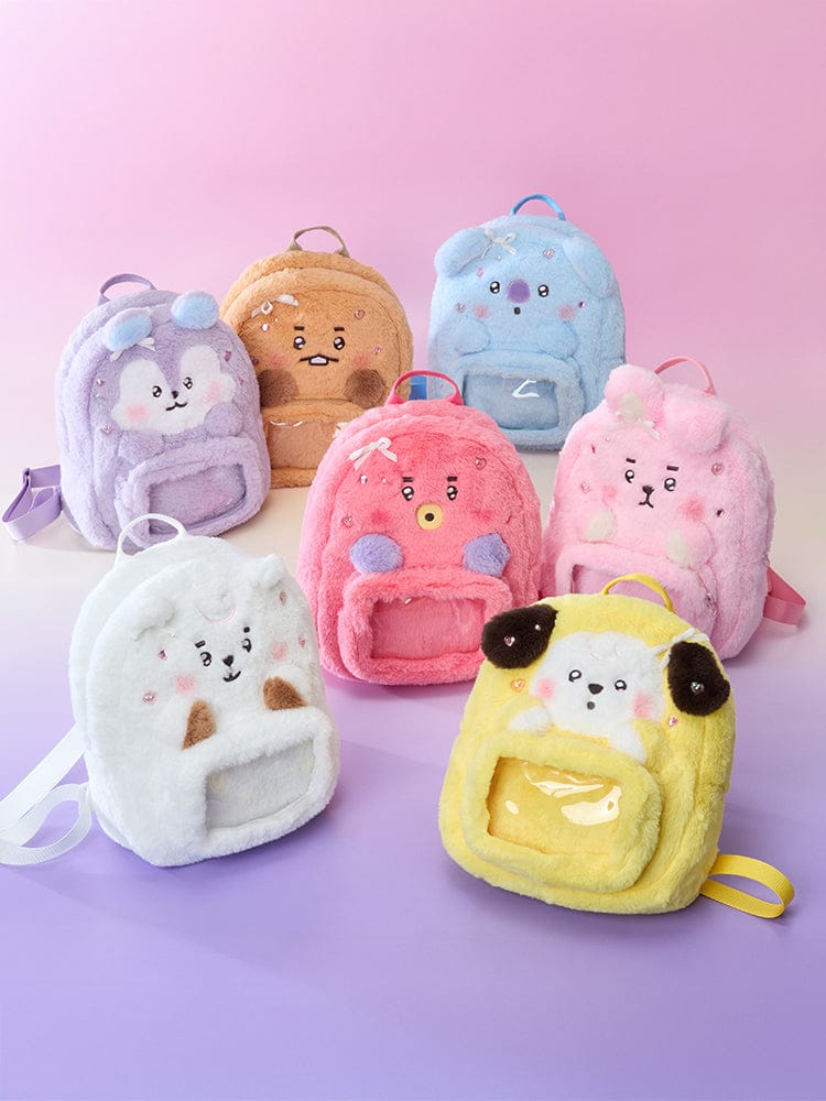 BT21 RIBBONED U BABY CLEAR POCKET PLUSH BAG BT21  DKshop