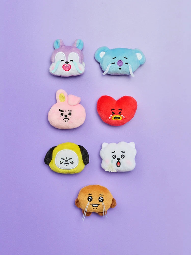 BT21 BOO-HOO FACE PLUSH BROOCH TODAY’S MOOD BT21  DKshop