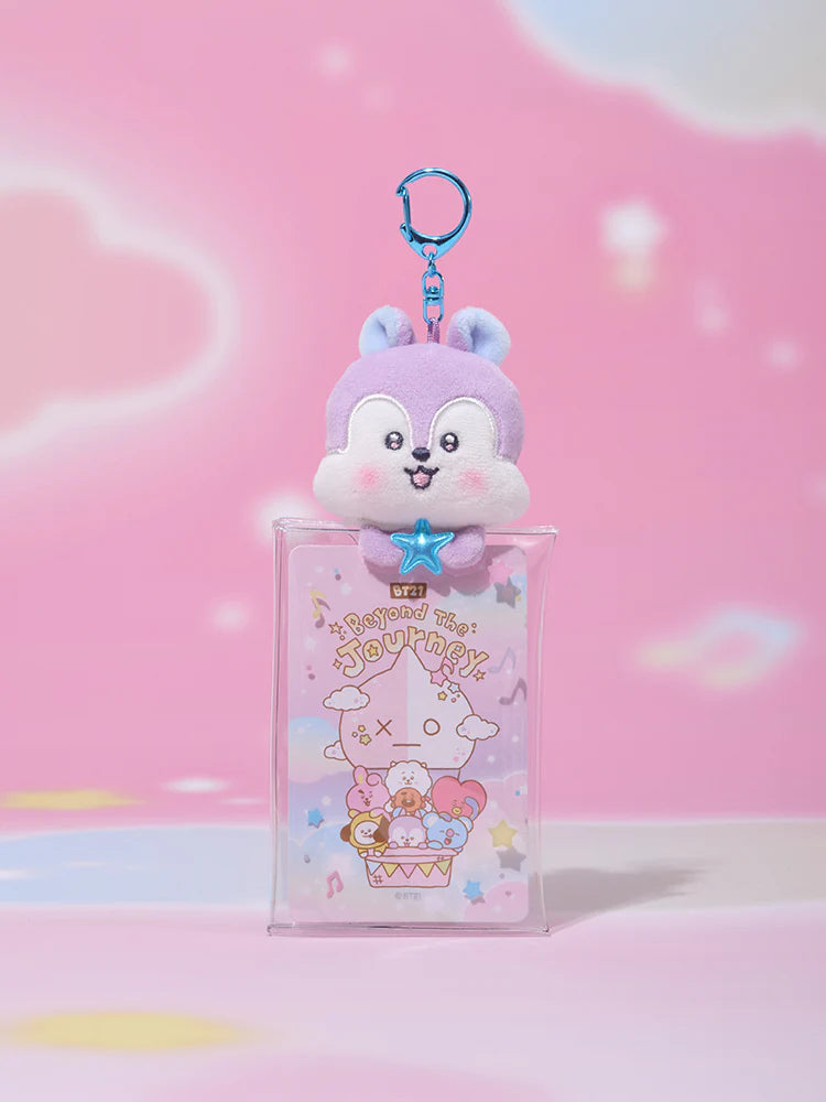 BT21 BEYOND THE JOURNEY CLEAR PLUSH POUCH KEYRING BT21  DKshop