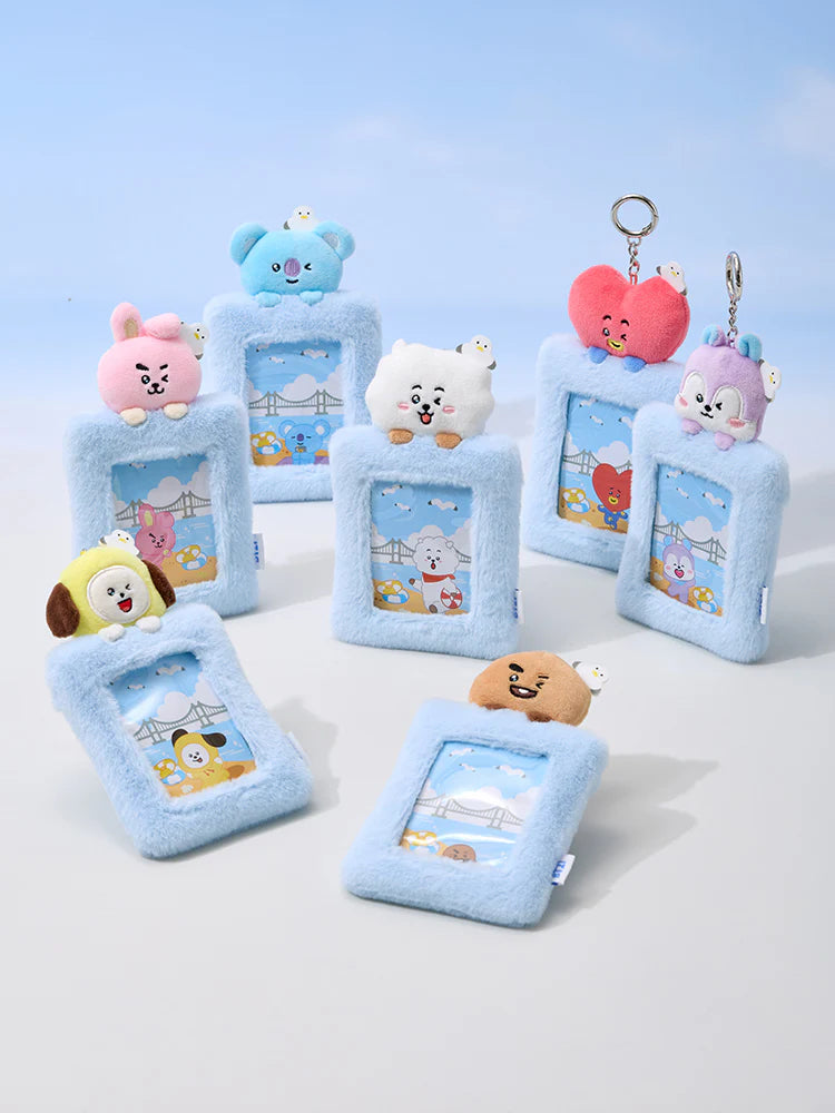 BT21 PLUSH PHOTOCARD HOLDER KEYRING BUSAN BT21  DKshop