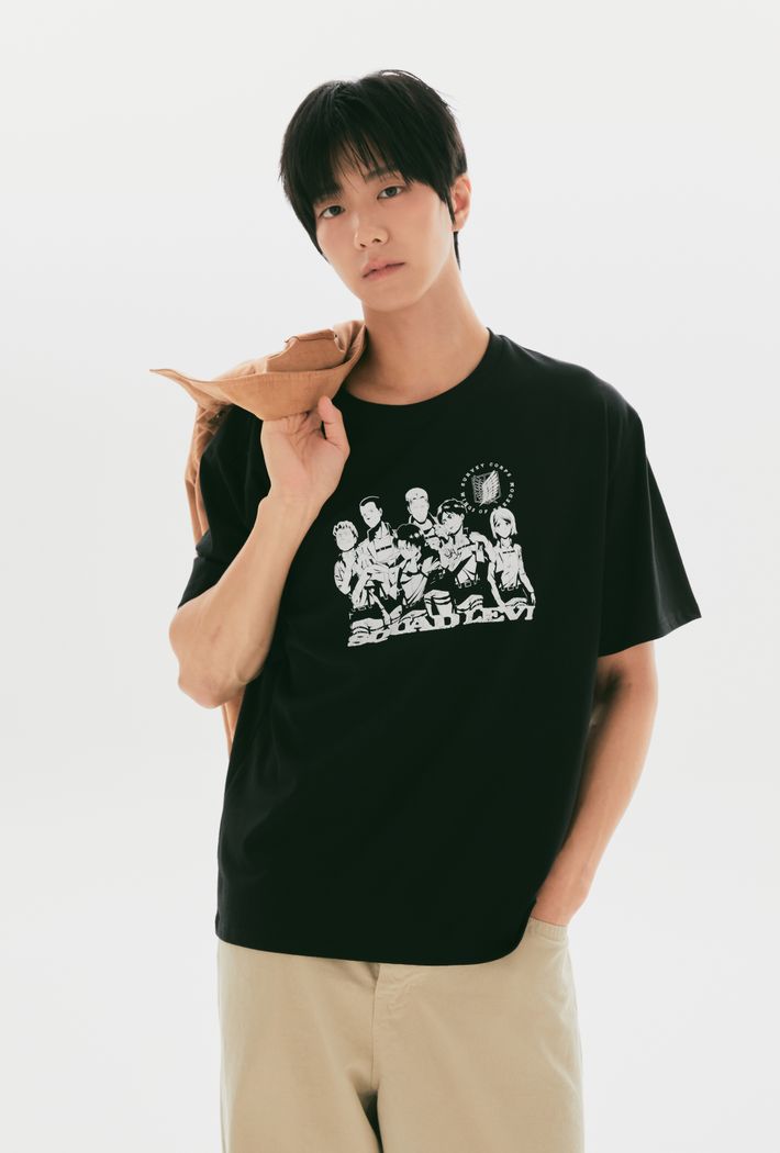 [SPAO × ATTACK ON TITAN] Short Sleeve T-Shirt (Mix) SPAO  DKshop
