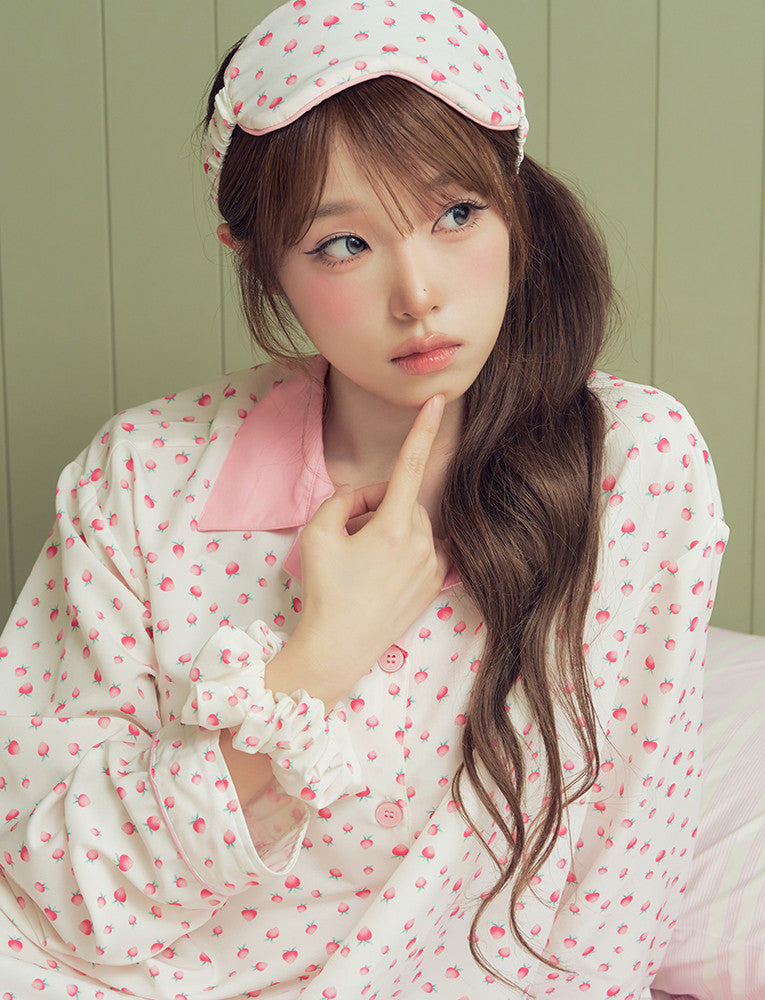 Judy N Berry Pink Clean Fit Long Sleeve Pajama Set (CHOI YENA Wear) Judy N  DKshop