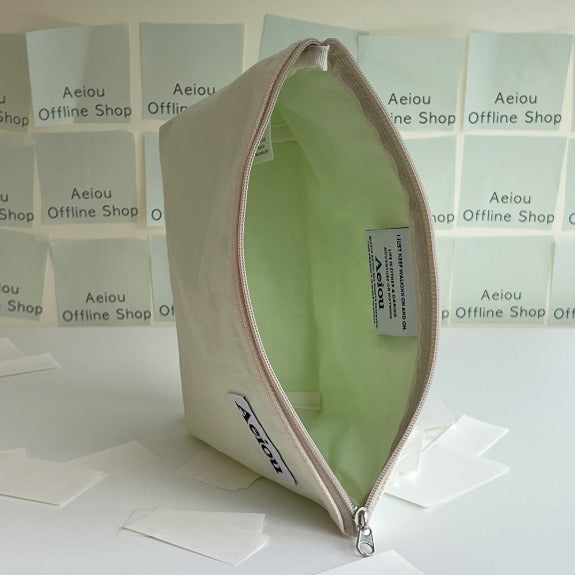 Aeiou Basic Pouch (L size) Celery Water Aeiou  DKshop