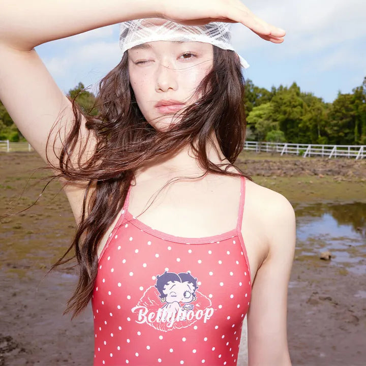[LOOPLOOP X Betty Boop] One-Piece Swimsuit LOOPLOOP  DKshop