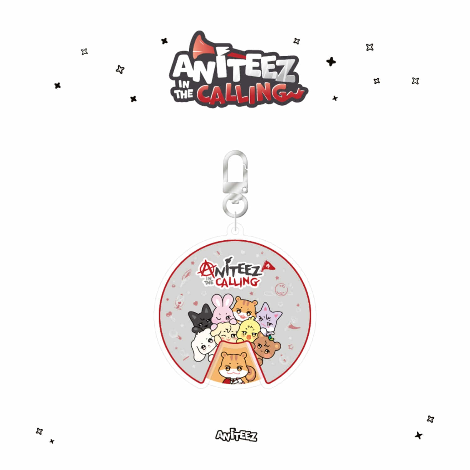 [PRE-ORDER] ATEEZ - [ANITEEZ IN THE CALLING] ACRYLIC ROULETTE KEYRING ATEEZ  DKshop