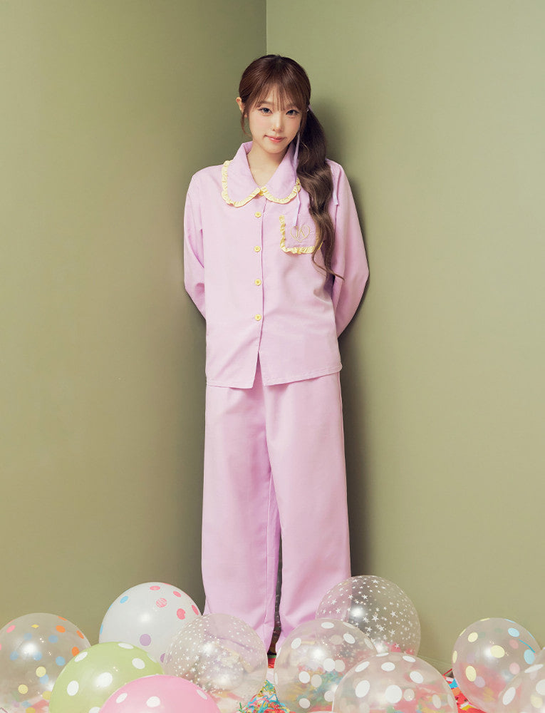 Judy N Frill Collar Sweet Long Sleeve Pajama Set (CHOI YENA Wear) Judy N  DKshop