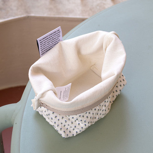 Aeiou Basic Pouch (L size) Pajama Navy Flower Aeiou  DKshop