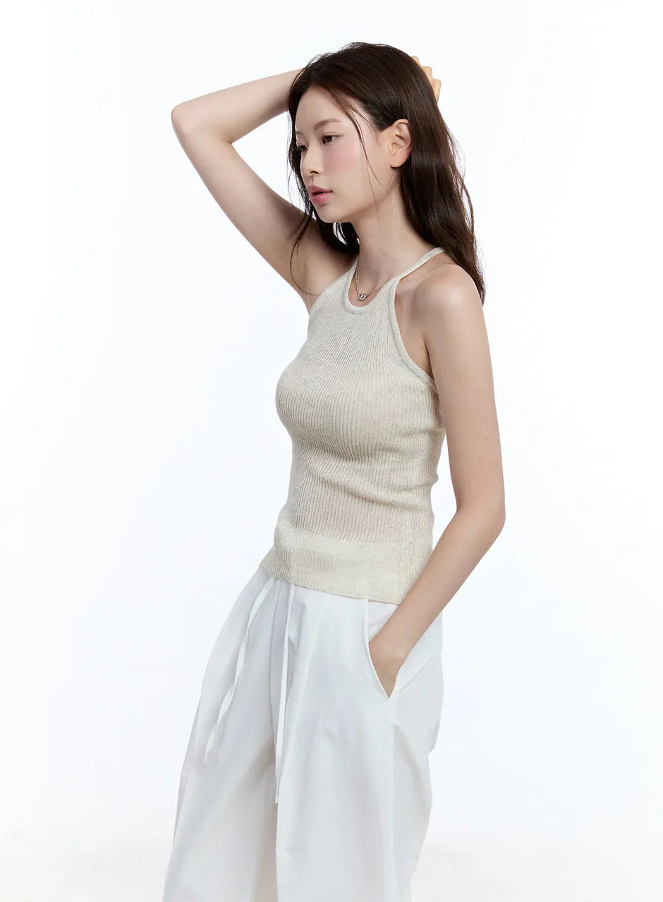 LEWKIN Linen Halter Top LEWKIN  DKshop