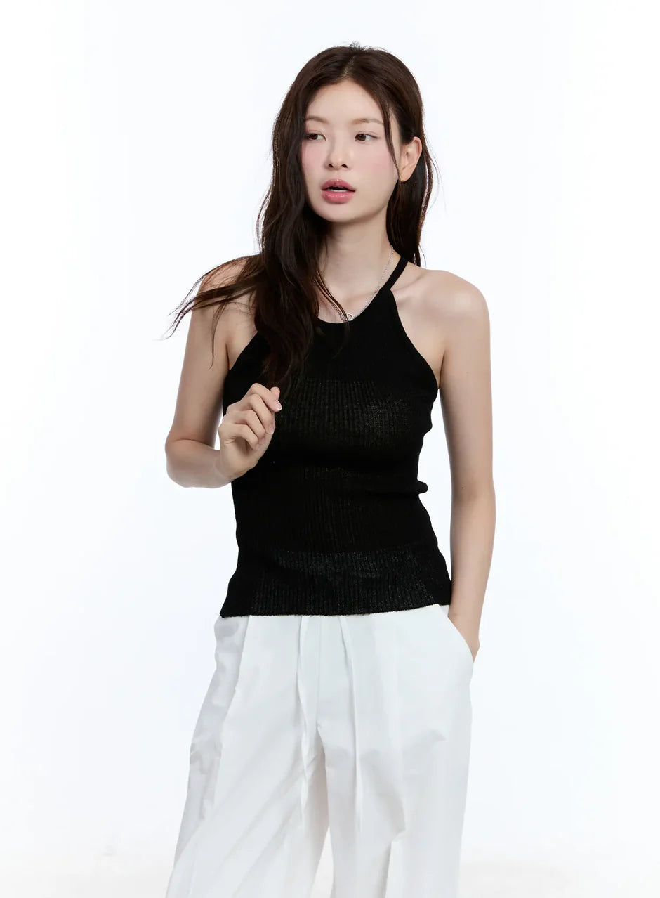 LEWKIN Linen Halter Top LEWKIN  DKshop