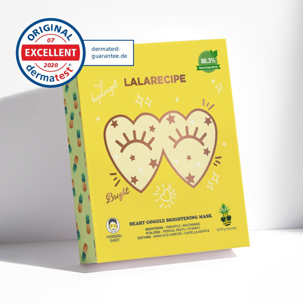 LALARECIPE HEART GOGGLE BRIGHTENING MASK LALARECIPE  DKshop