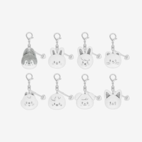 [PRE-ORDER] Stray Kids - [dominATE : celebrATE] SKZOO FACE KEYRING SILVER Ver. Stray Kids  DKshop