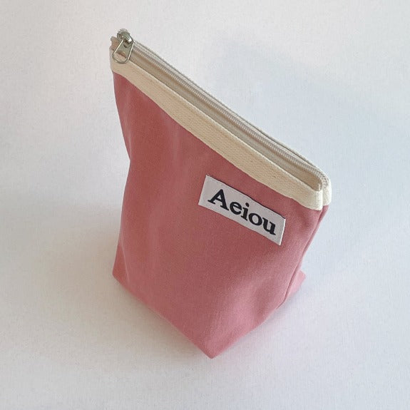 Aeiou Basic Pouch (M size) Stockholm Pink Aeiou  DKshop