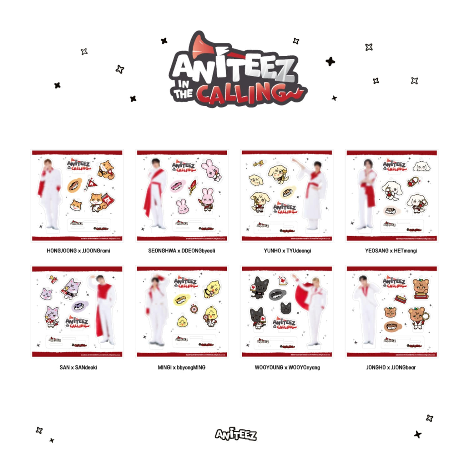 [PRE-ORDER] ATEEZ - [ANITEEZ IN THE CALLING] ACRYLIC DIY KIT ATEEZ  DKshop
