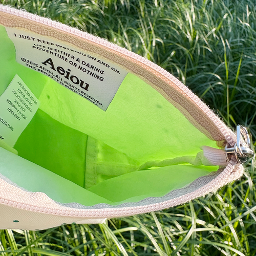 Aeiou Basic Pouch (M size) Candy Dot Green Aeiou  DKshop