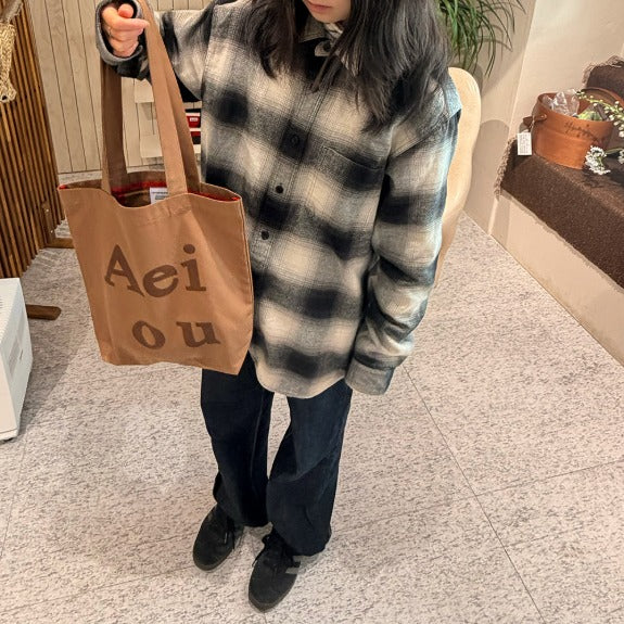 Aeiou Logo Bag (Cotton 100%) Boni Bam Aeiou  DKshop