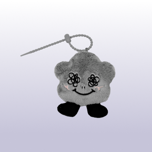 [PRE-ORDER] JISOO - SHUMON PLUSH KEYCHAIN_GREY